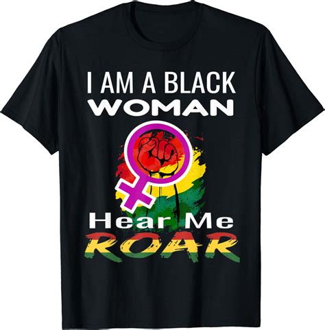 Womens Black Pride Tshirts African American Womens Clothes