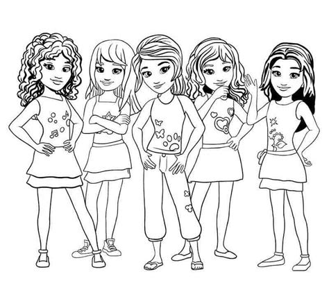 Lego Friends Characters Coloring Page Download Print Or Color Online For Free