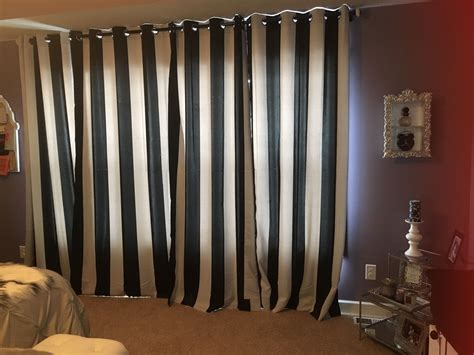 Black And White Striped Curtains Patio Curtains Curtains Home Decor