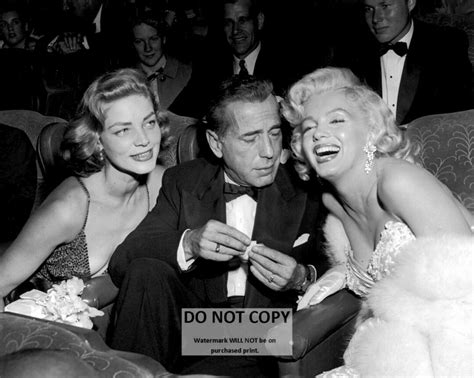 Lauren Bacall Humphrey Bogart And Marilyn Monroe At Ciro S Club In Los Angeles 5x7 8x10 Or 11x14