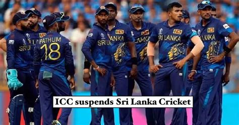 Icc Suspends Sri Lanka Cricket Here The Reason Anewswire