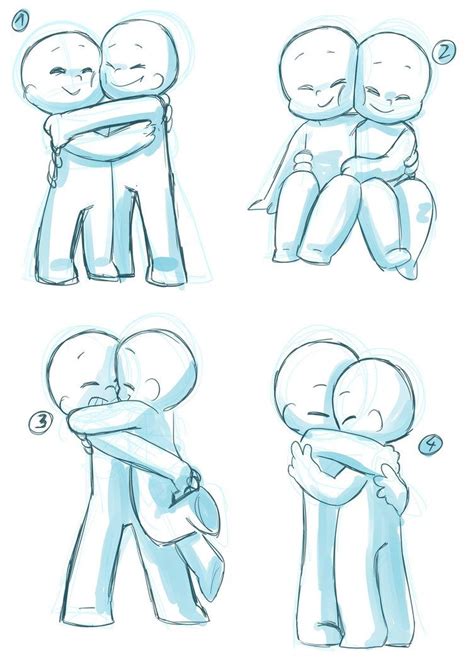 Hug Reference Cute Couple Poses Drawing Bmp Hoser