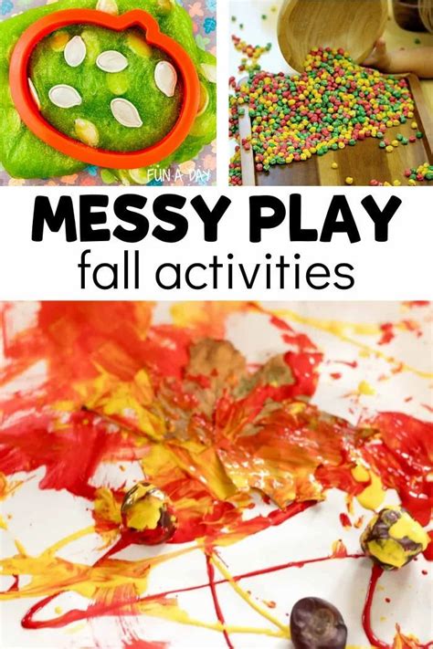Fantastic Fall Messy Play Ideas For Kids Messy Play Fall Preschool