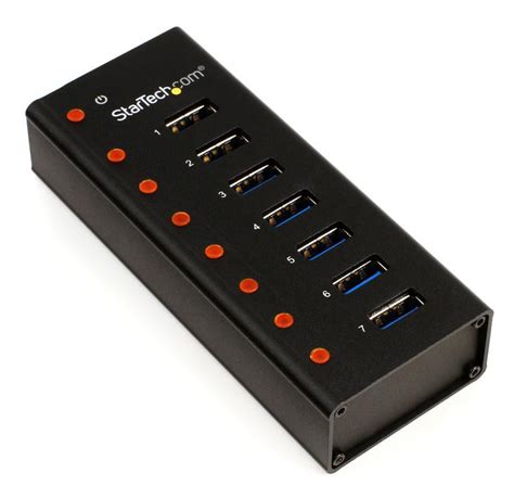 Startech 7 Port Usb 30 Hub Desktopwall Mountable Sweetwater