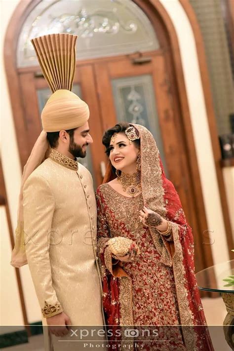 Punjabi Pagg Punjabi Pakistani Wedding Couple Wedding Dress