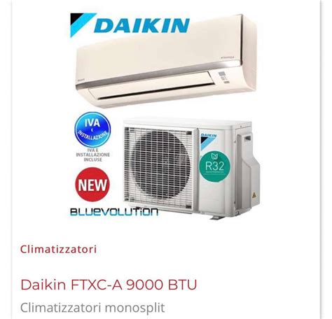 Climatizzatore Daikin Ftxc A Btu Vendita Caldaie Online