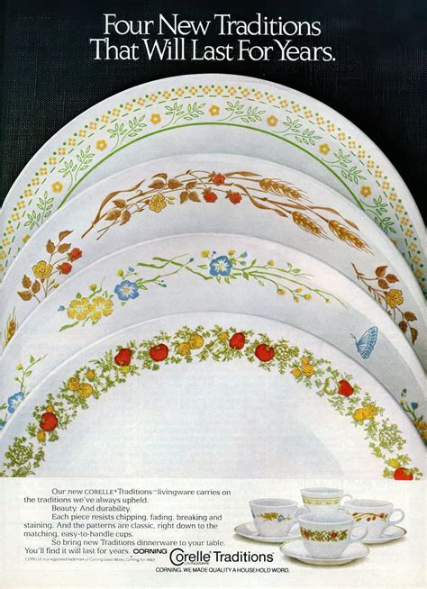 Vintage Corning Corelle Dishes From The 70s And 80s Are Plates Full Of