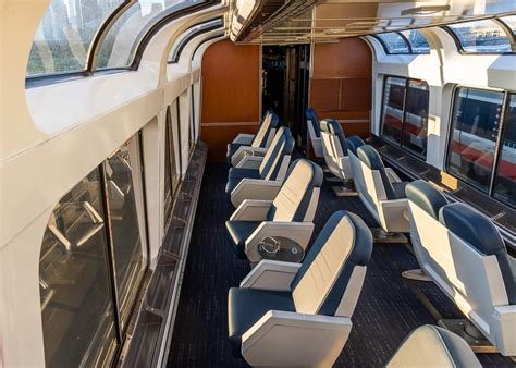 Inside Amtrak Train Observation Car