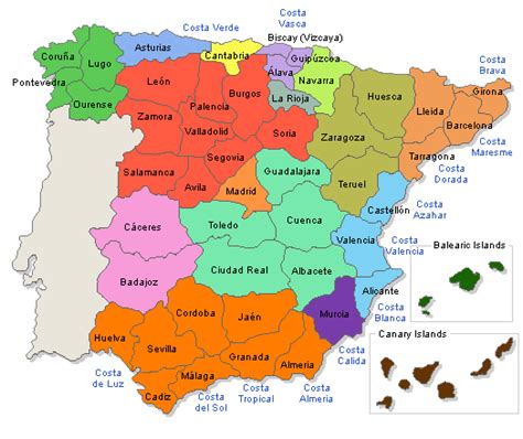 45 Espagne Carte Region Png Png Image Download