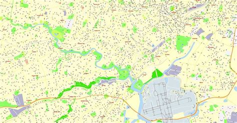 Sydney Ai Map Australia Printable Vector Street City Plan Of