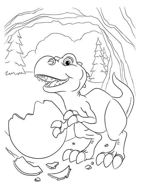 Coloriage  Petit dinosaure
