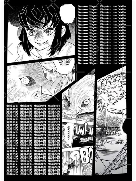 Hashibira Inosuke Demon Slayer Kimetsu No Yaiba Manga Panel Design