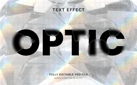 Premium Psd Optic Text Effect