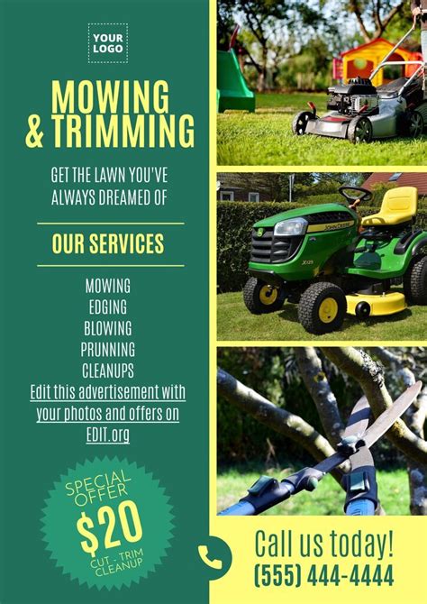 lawn mowing business template