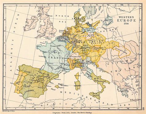 Europe Map 18th Century United States Map