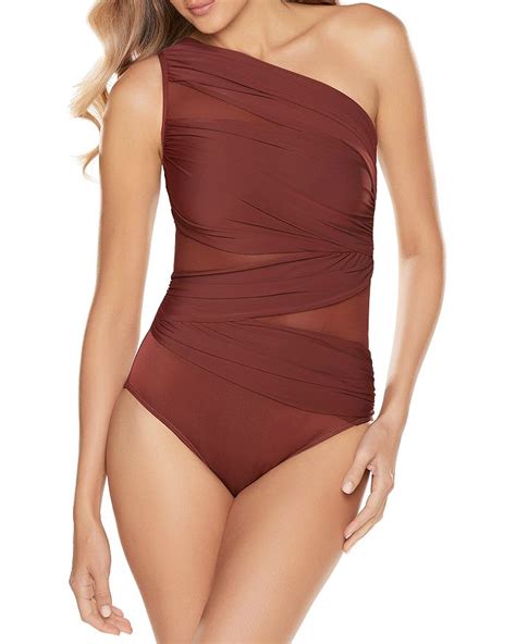 Miraclesuit Network Jena One Piece Swimsuit In Bronze Modesens