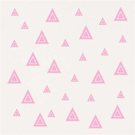 Pink Striped Triangles Wall Stickers Stikets