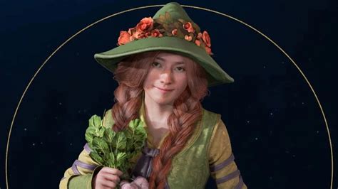 Meet Professor Garlick Hogwarts Legacy Herbology Witch Is Fruity