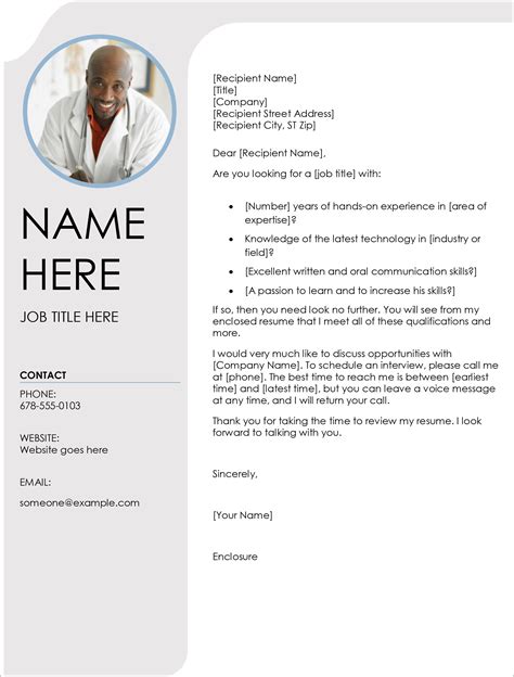 Ms Word Cover Letter Template Collection Letter Template Collection