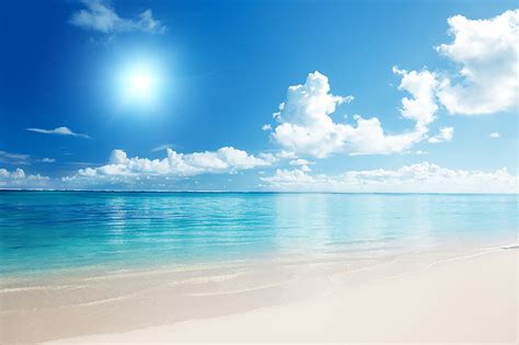 Playa Del Mar Azul De Fondo Cielo Azul Mar Baiyun Imagen De Fondo Para Descarga Gratuita