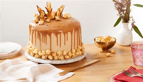 Chocolate Layer Cake With Salted Caramel Drip Baking Recipes Betty