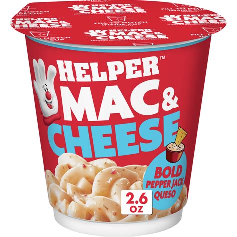 Helper Bold Pepper Jack Queso Mac And Cheese Oz Cup Walmart Com