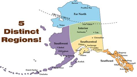 Alaska Teachers And Personnel Alaskas Five Regions