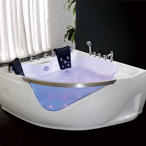 Hot Sale Luxury Sexy Whirlpool Massage Bathtub With Glass And Led Buy
