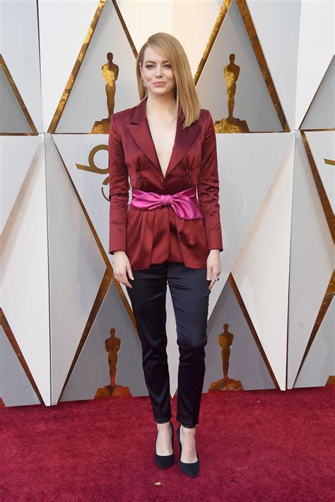 Emma Stone Oscars 2018 Red Carpet