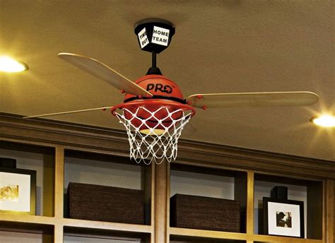 This ceiling fan makes a great alternative to traditional ceiling fans with exposed blades by offering an enclosed ceiling fan inside a sturdy drum. Basketball ceiling fan - best light choice for basketball ...