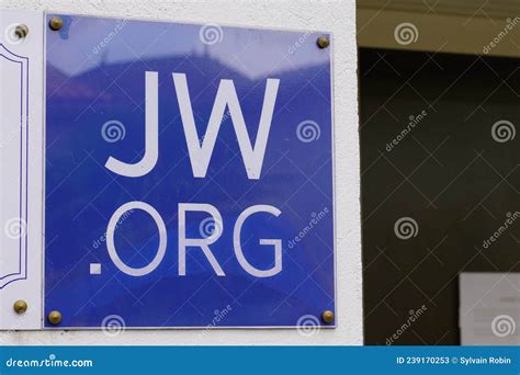 Sign Text Of Jehovah Witnesses Jw Org Logo Brand Editorial Stock