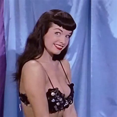 bettie page wink find and share on giphy