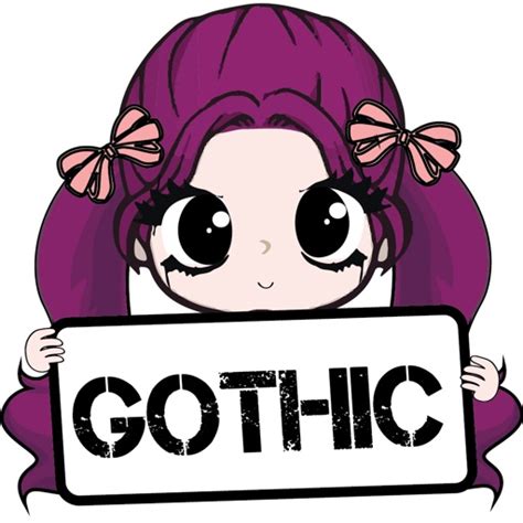 Gothic Girl Goth Chibi By Khwanhathai Chailead