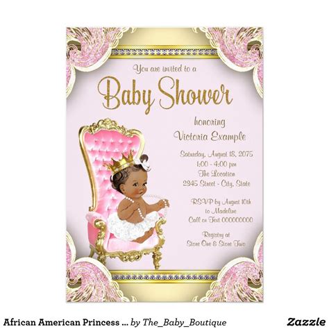 We did not find results for: African American Princess Baby Shower Invitations | Zazzle ...