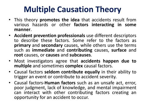 Ppt Accident Causation Theories Accident Reporting Powerpoint