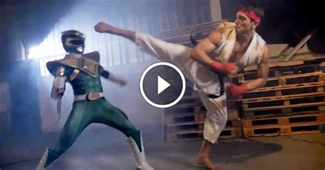 street fighter s ryu takes on the green power ranger mma underground
