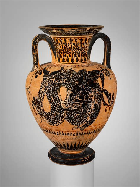 Terracotta Neck Amphora Jar Greek Attic Archaic The Metropolitan Museum Of Art