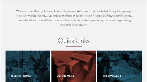 Maricopa County Unveils Elections Streamlined Website