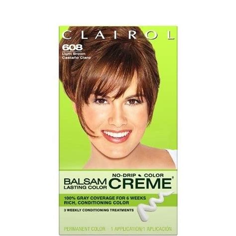 Clairol Balsam Lasting Color Creme Hair Color Light Brown 608 Reviews