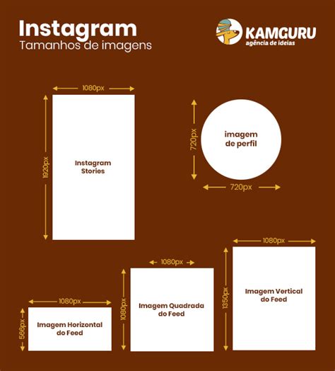 Guia De Tamanho De Imagens Para O Instagram Kamguru Agência De Ideias