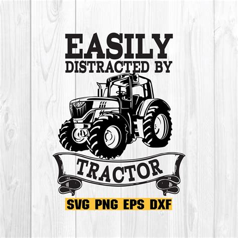 Farming Svg Tractor Svg Farm Svg Easily Distracted By Etsy