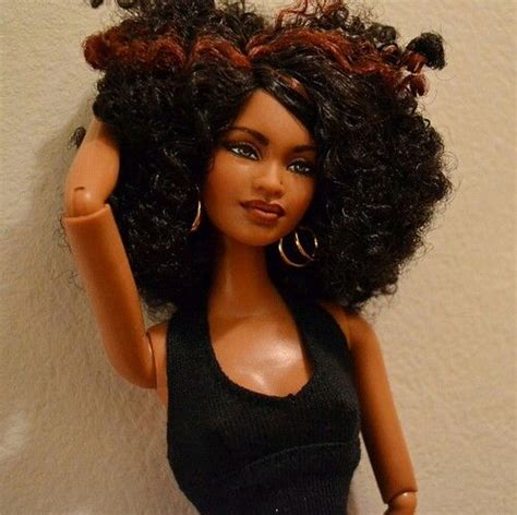 Natural Black Doll African American Beauty African American Dolls Beautiful Barbie Dolls