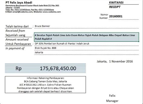 Kwitansi perlu dibuat terutama untuk transaksi yang bernilai besar. Contoh Kwitansi Pembayaran Sewa Rumah yang Mudah Dibuat