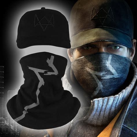 Watch Dogs Aiden Pearce Scarf Face Mask Set Game Cosplay Costume