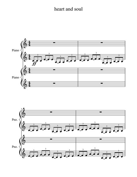 Download as pdf, txt or read online from scribd. heart and soul Sheet music for Piano | Download free in PDF or MIDI | Musescore.com