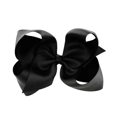 Large Black Handmade Hair Bow Poppydoll