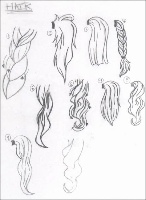 Braids And Ponytails Different Hairstyles How To Draw A Braid Black