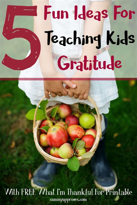 5 Fun Ideas For Teaching Kids Gratitude Sammy Approves