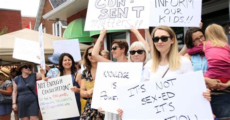 Its Not ‘sex Ed Muskoka Demonstrators Defend Health Curriculum