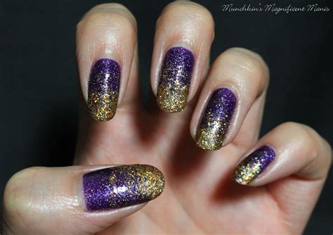 Munchkins Magnificent Manis Happy Belated New Years Purple And Gold